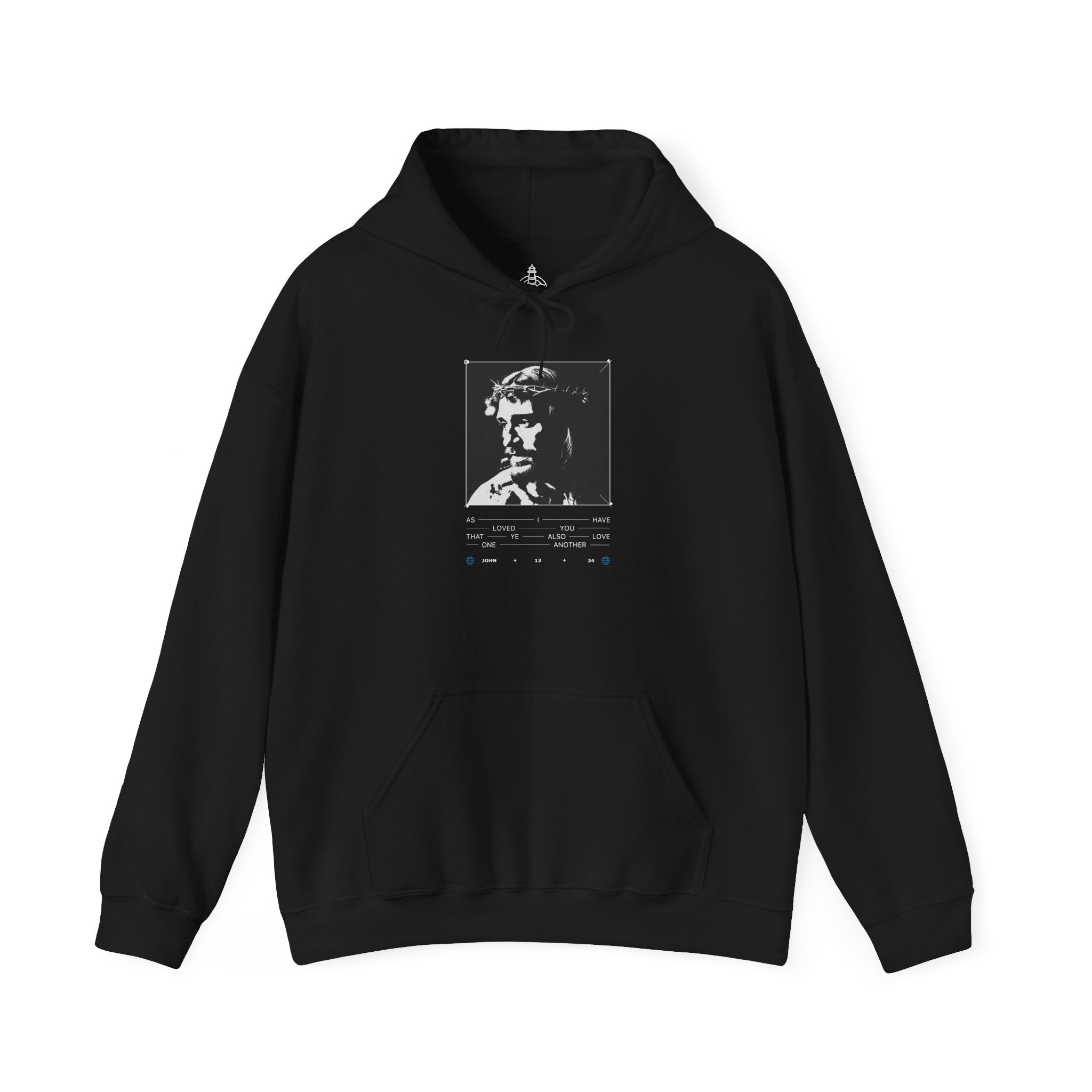 John 13:34 Black Hoodie
