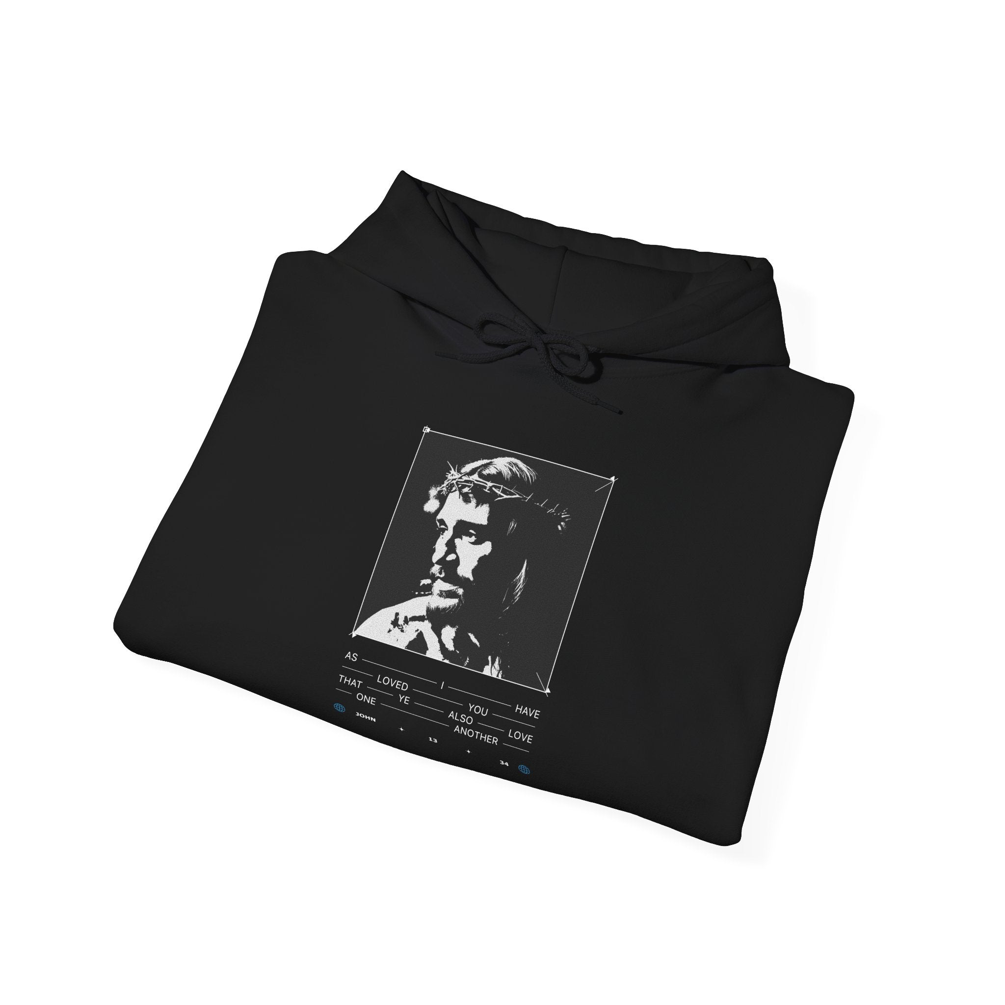John 13:34 Black Hoodie